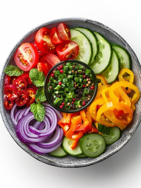 Тарелка с салатом